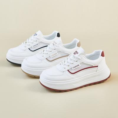 Летние маленькие белые туфли новые женские студенческие на толстой подошве на платформе сетчатые дышащие повседневные H