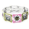 [H8739] - Дизайнерский браслет «Акапулько» розово-зеленый