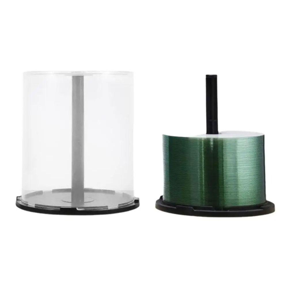 Clear Plastic DVD Storage Bucket Holds 100 Discs Disc Organizer Portable CD Storage Bucket  Home