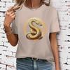 Summer Women's Short Sleeve T-shirt Pattern Print Fashion Casual Round Neck Comfortable Women's Short Sleeve T-shirt