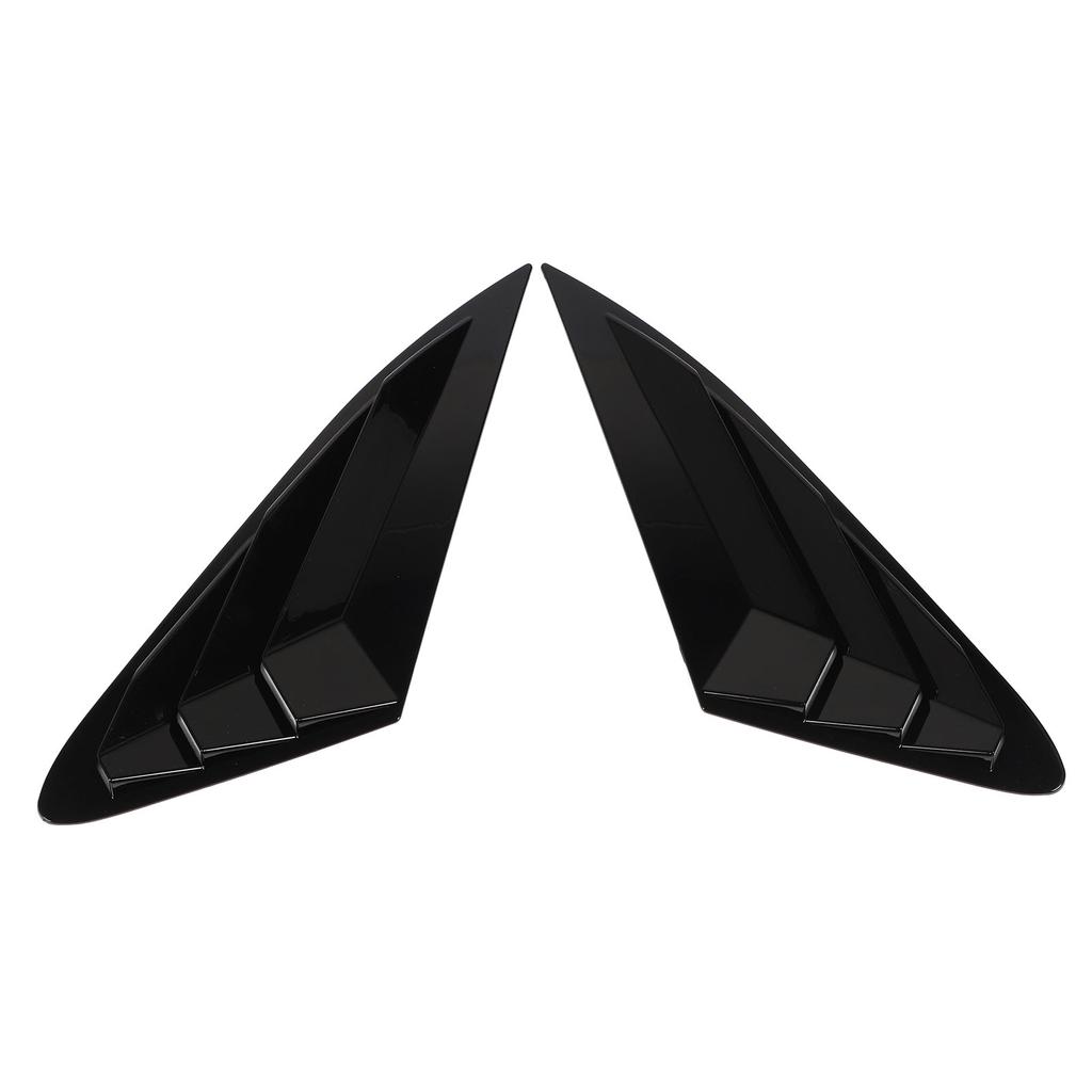 2PCS Rear Side Window Louver Gloss Black Sporty Look Scratch Resistant Replacement for Kia K5 LX LXS GT 2020 To 2024