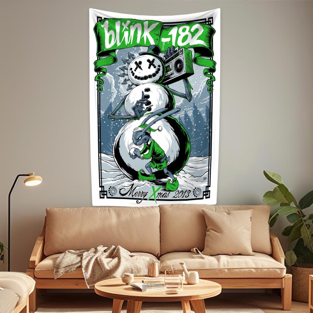 Rock Music Tapestry Heavy Metal Band Home Decoration Wall Hanging Dormitory Background Party Or Concert Decor