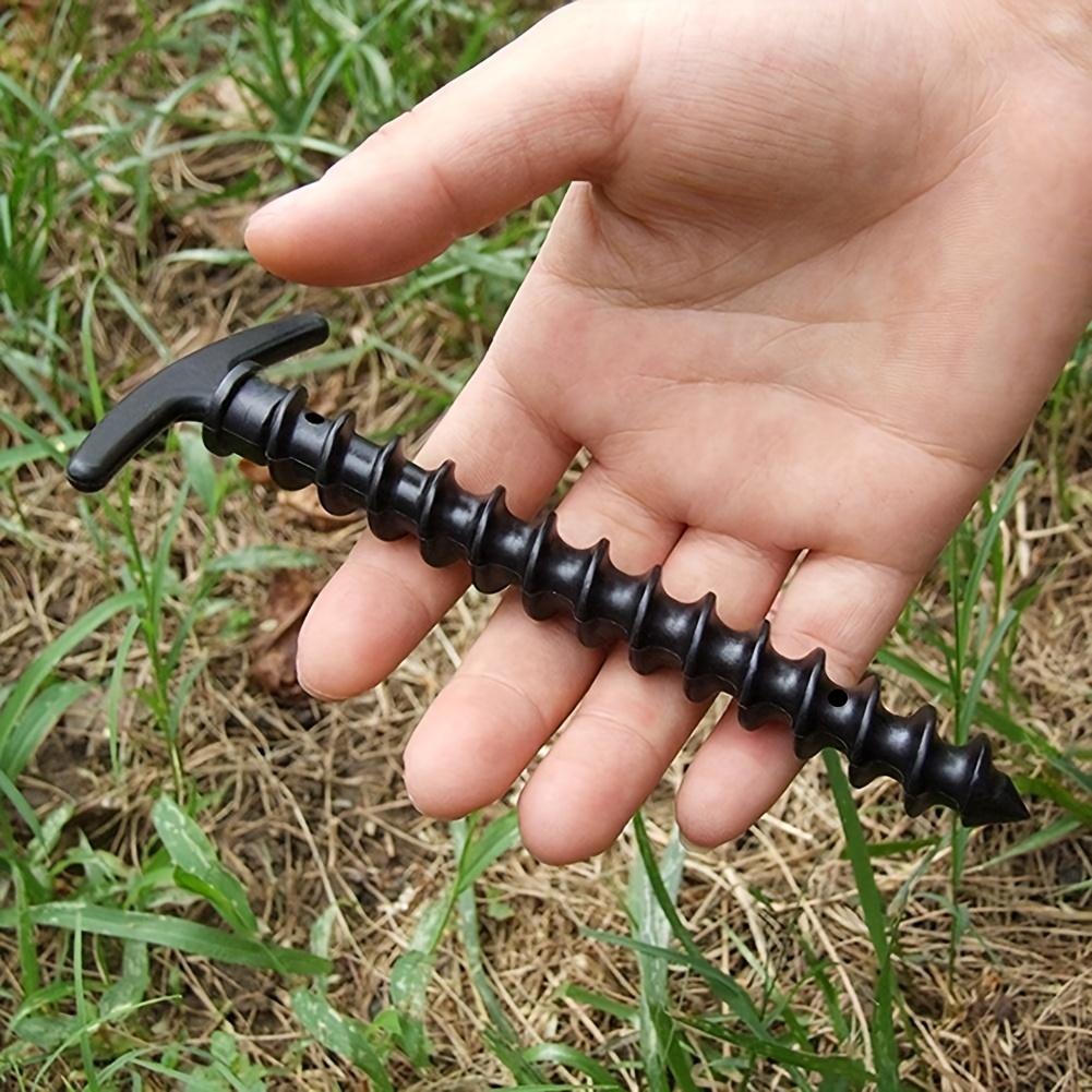 10 штук винтовых свай для кемпинга на открытом воздухе, нейлоновые спиральные пластиковые гвозди для заземления, аксессуары для палаток, подходящие для кемпинговых палаток