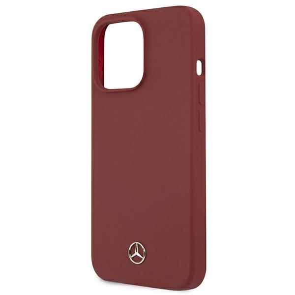 Etui do iPhone 13 Pro Max Mercedes Silicone Line Czerwone