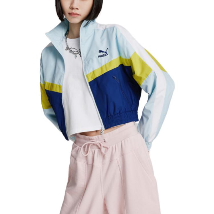 Puma X LMC Куртки Женские Синие Стойка Умеренный Другое 532686-50