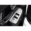 For Mercedes-Benz GLC 2016- Steel Silver Window Lock Lift Panel Trim Frame