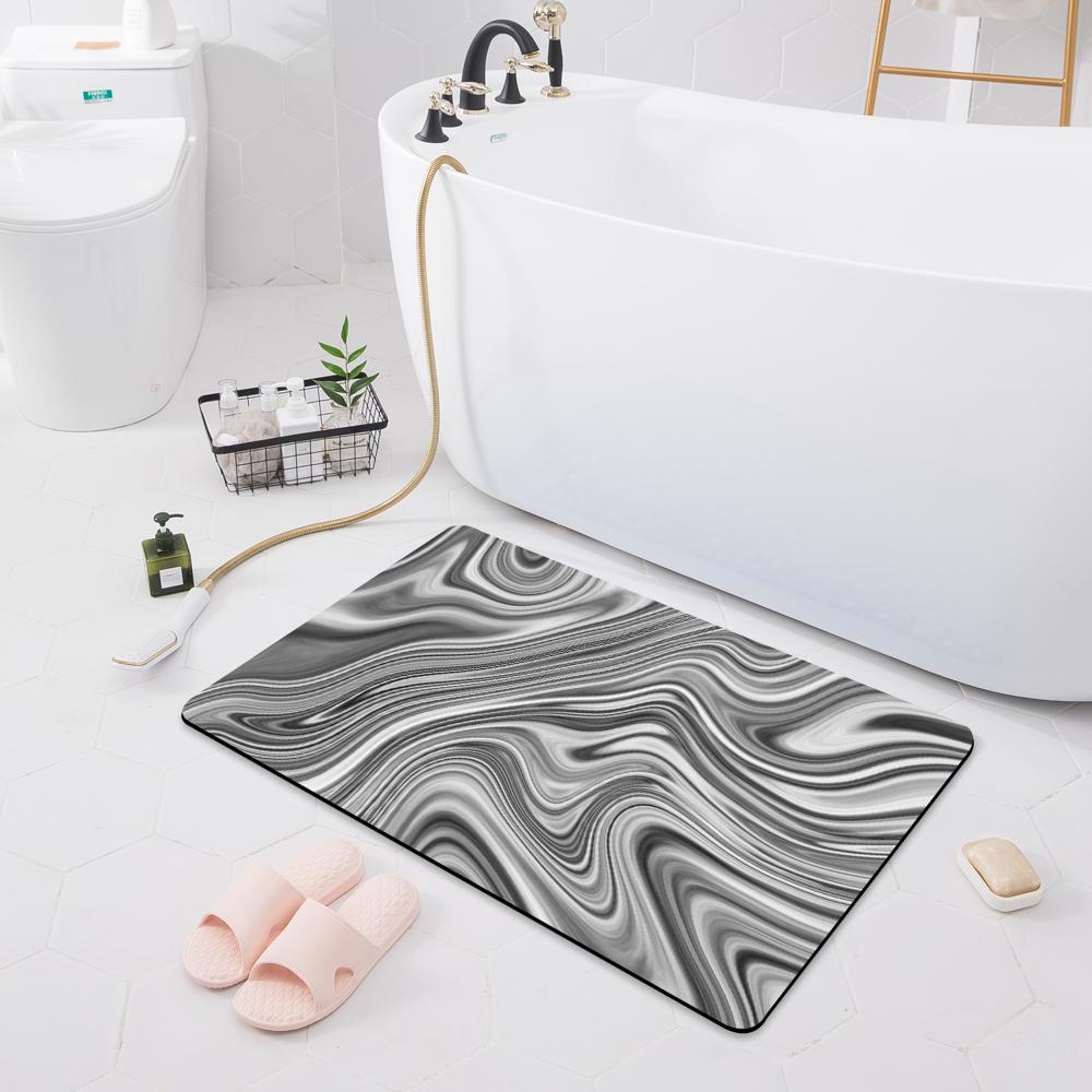 Absorbent Non-slip Mat Door Mat Bathroom Toilet Floor Shower Room Bathtub Rug Modern Kitchen Rug