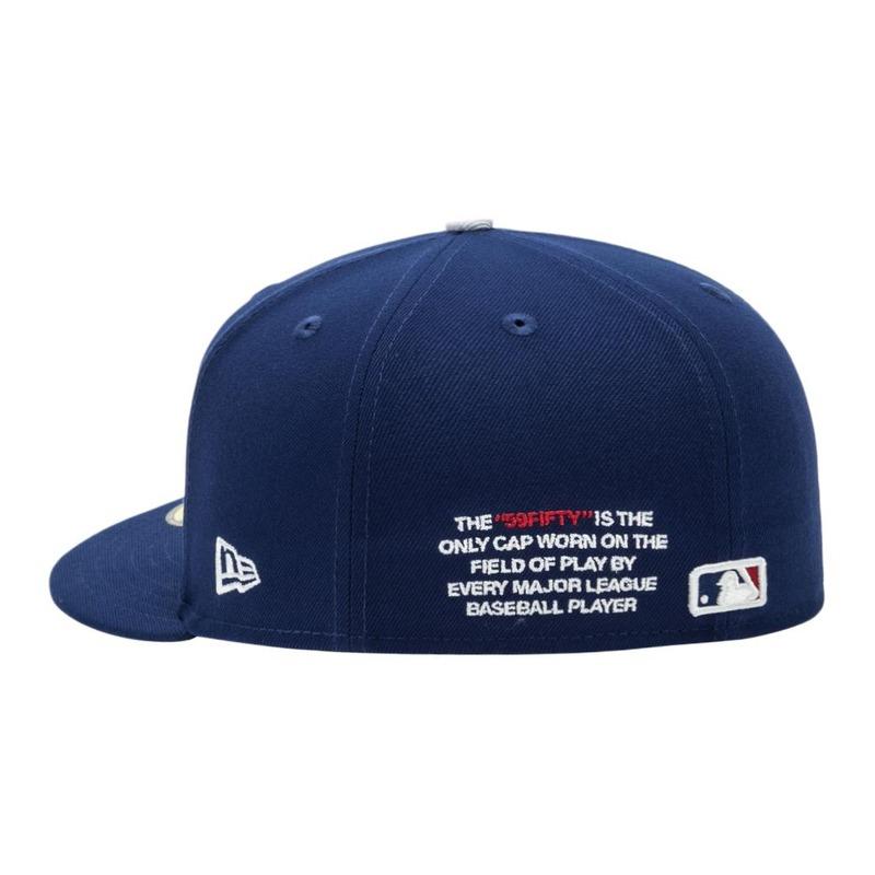 New Era Geometric color block polyester fiber baseball cap men and women same style couple blue 712