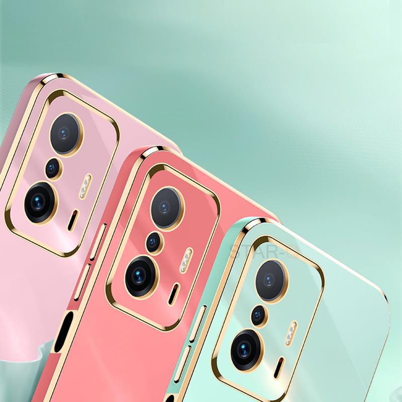 Роскошный чехол с квадратным бампером и кольцом-держателем для телефона Xiaomi Mi 11t Pro 11 T, силиконовый чехол-подставка на Xiomi Mi11 Mi11t 11tpro