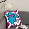 Mr Cute BBeasts Logo Cushion Cover Pillowcase Ultra Soft Skin Friendly Fabric Cloud Like Comfort Concealed Zipper