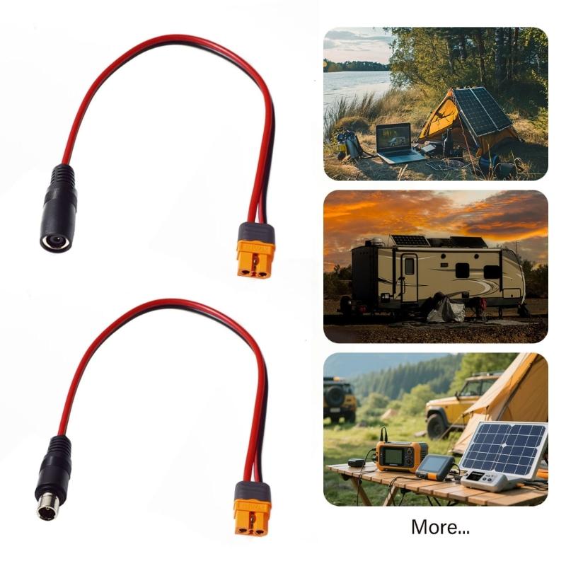 Reliable 30cm XT60I Female To 8.0x2.0mm Charging Line For Sun Generator And Battery Storage Equipment