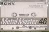 Sony Metal Tape Metal Master 46 Minutes Transient Technology 46 METAL-MST