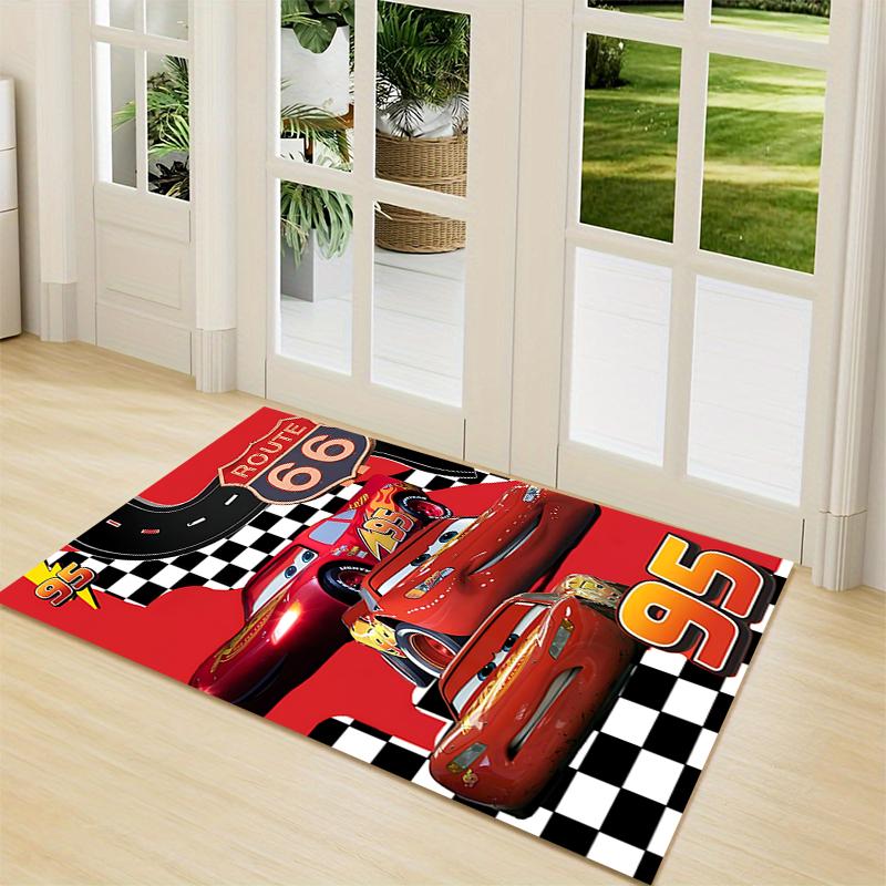 Cars Mcqueen Route Carpet Rug Soft Washable Antislip Home Living Room Sofa Mats Personalized Christmas Rug