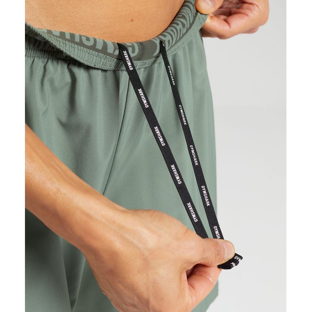 Gymshark Спортивные шорты 7 Unit Green Strength Green A1b3l Ecv5