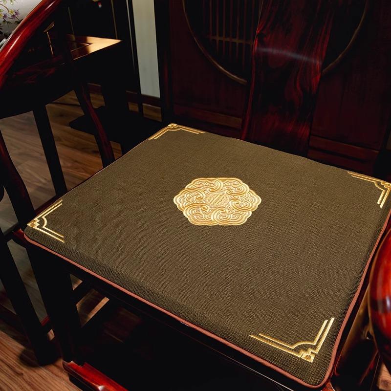 Подушка для сиденья в китайском стиле, утолщенная задняя часть, подушка для стула из красного дерева, осенне-зимний обеденный стул из цельного дерева, подушка для чайного стула, подушка для сиденья на стуле