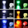 1pcs LED Silicone Bicycle Front Rear Light Set 3 Modes Waterproof MTBMountain Road Bike Cycling Headlight Tail Warning Lamp