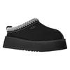 [UGG] Женские слипоны-сандалии Tazz Замша Овчина Пушистые Плетеные платформенные ботинки UGG W Tazz II 1174471 ЧЕРНЫЙ US8 (25,0 см) [Параллельный импорт]