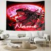 Custom Name Demon Slayer Print Tapestry, Backdrop, Easy Setup, Ideal for Bedroom, Office & Living Room, with Aesthetic Wall Hanging Decor.