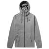 Kangaroo Pocket Logo Patch Hooded Sports Jacket Men Jackets Gray 835858-091