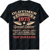 50-й День Рождения Мужчина Женщина 50 Лет Декор 1975 Подарок Смешная Футболка Летняя Хлопок графические футболки Унисекс классика уличная мода