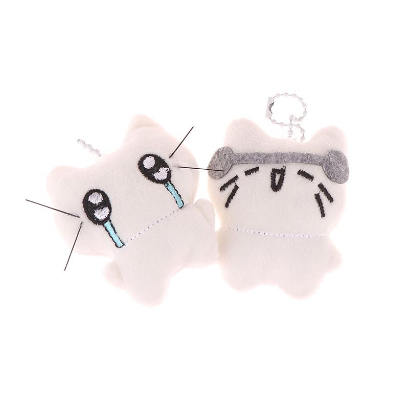 Милый плюшевый брелок-подвеска в виде кошки, аксессуары для сумок для девочек, кулон в виде куклы Kawaii, брелок для ключей
