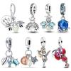 Новинка Шармы-бусины Медный Светлячок Осьминог Рак Кулон Подходит для браслета Ожерелье Женские Роскошные Ювелирные Изделия Подарки к Фестивалю