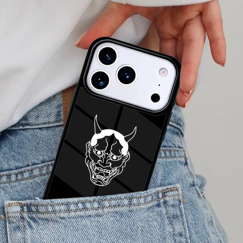 Чехол для телефона с изображением демона Ханнья Они для iPhone 16e 15 14 13 12 17 Pro Max Plus Air 17pro Чехол