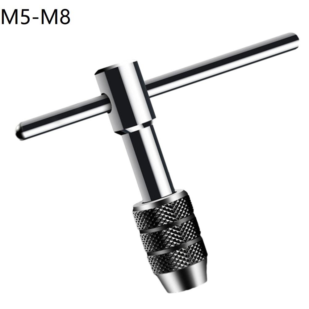 Adjustable T Type Tap Wrench Hand Thread Tap Holder  For M3-M6 M5-M8 M6-M12 Mechanical Workshop Tools Hand Tool