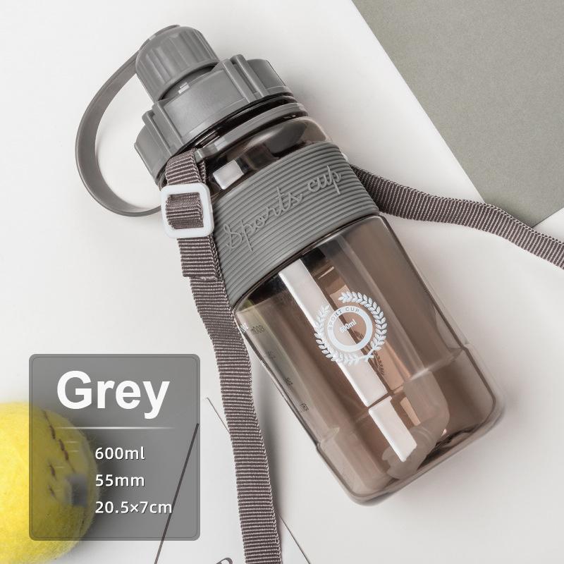 600/1000/1500 мл/2000 Чашка большой емкости для уличного пространства с соломой Студенческая пластиковая чашка для воды Портативная чашка для занятий спортом на открытом воздухе Бутылка с водой