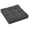 Shinnwa Zabuton Square Chair Low Resilience High New 2 Layer Thick Memory Foam High Resilience Will Not Hurt Your Seat Floor Dark Cushion, Cushion,