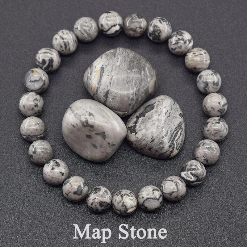 Geniune натуральный эпидот зоизитовый камень браслет из бисера Homme кварц лава тигровый глаз браслет из натурального камня ювелирные изделия для женщин