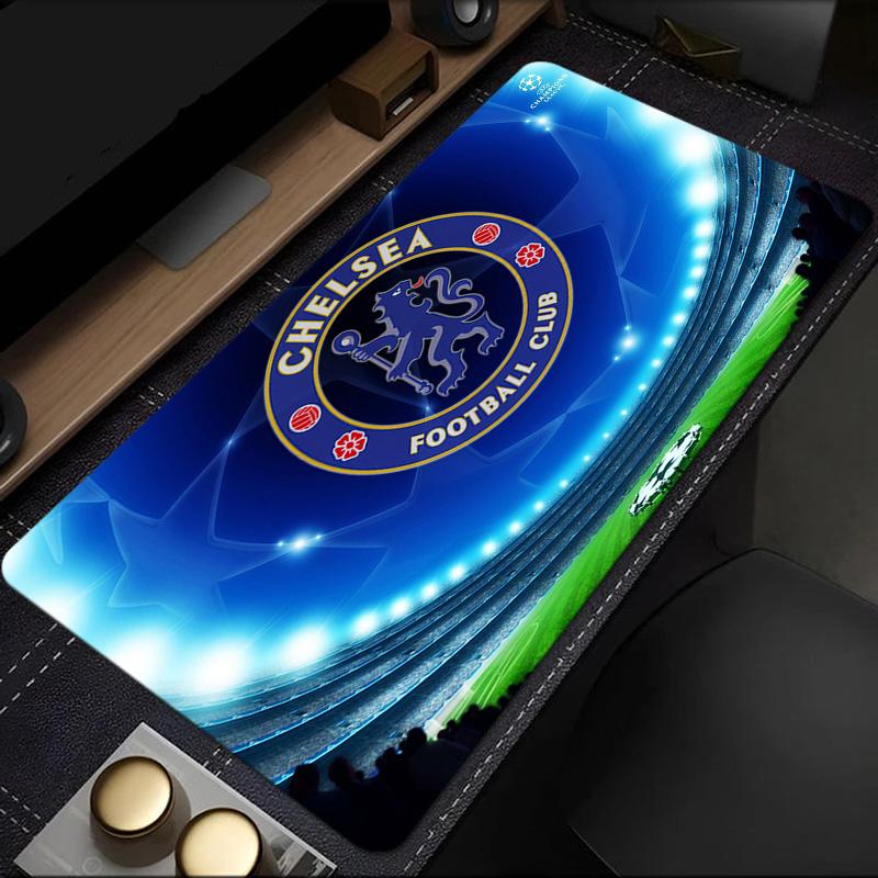 Коврик для мыши Chelsea FC Лига Чемпионов, резиновая основа, коврик для киберспортивного стола, коврик для мыши для геймеров и офиса, игровой стол, легко моющийся коврик