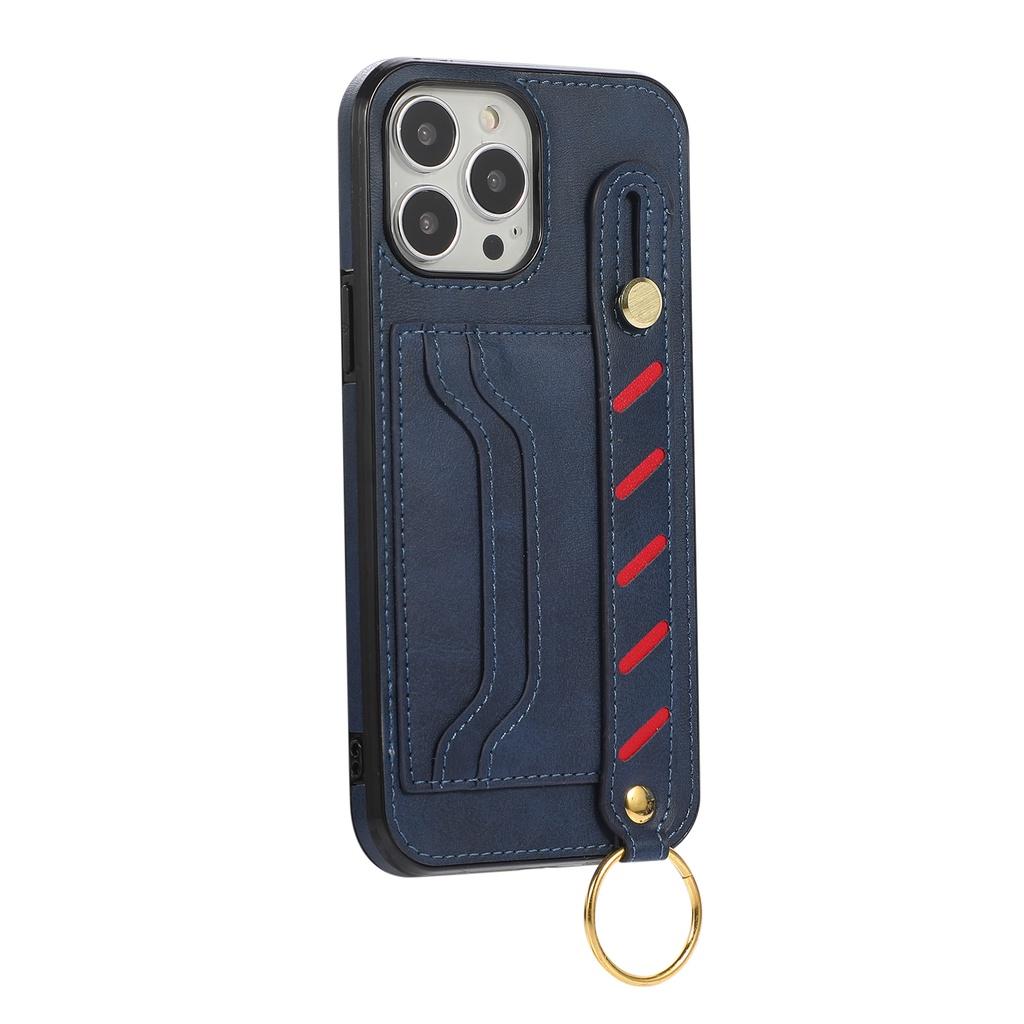 Luxury Business Wrist Strap Phone Case For iPhone 11 Pro Plus 11Pro XS MAX XR XS X 7 8 6 6S Plus 7Plus 8Plus 6Plus 6splus Back Cover With Card Slot
