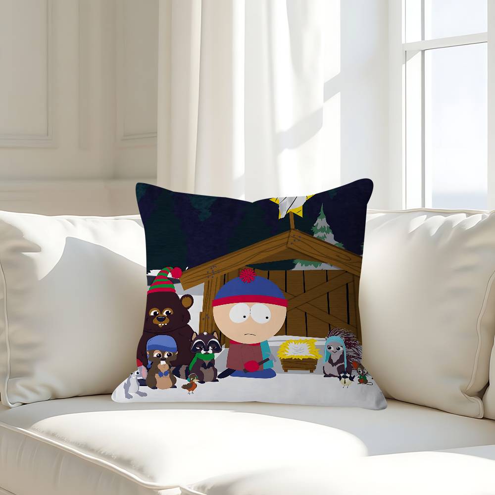 Мультяшная наволочка South ParkS, съемный моющийся чехол для подушки – Мягкий лен для любого сезона