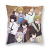 Чехол для подушки Dazai Bungo Stray Dogs Мягкий полиэстер Чехол для подушки Декор Чехол для декоративной подушки Дом 40*40 см