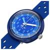 Swatch FLIK FLAK Серия BUBBLY HOURS кварцевый механизм 30 метров водонепроницаемые швейцарские часы 31,85 мм синий циферблат корпус из биопластика силиконовый ремешок ZFCNP002