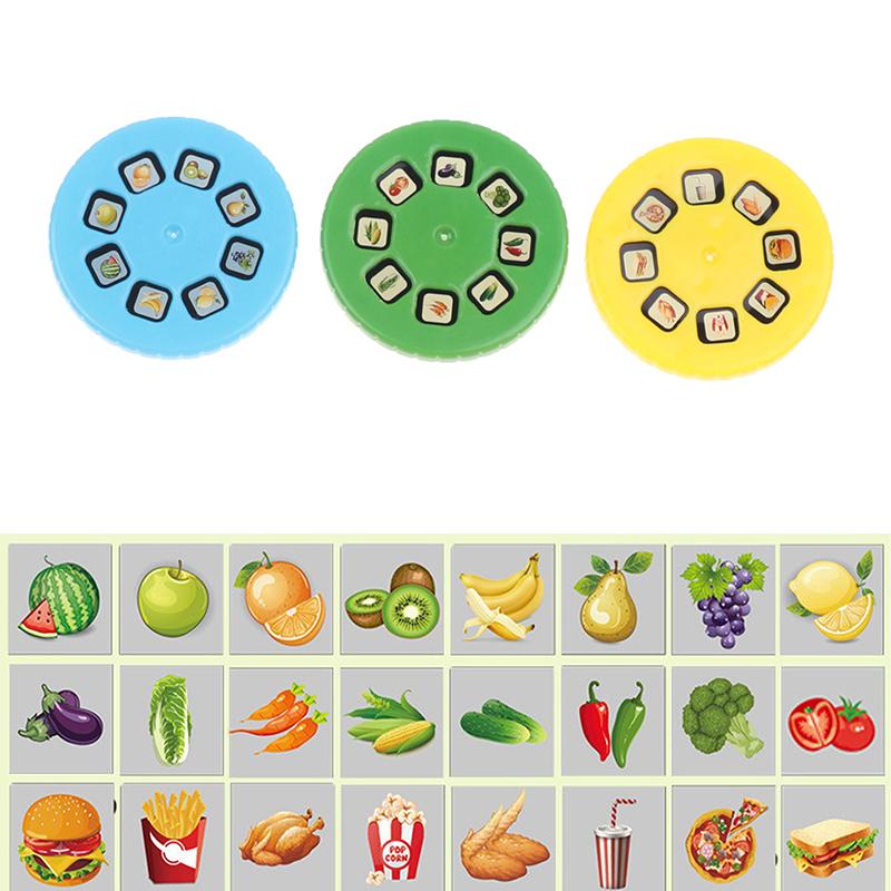 Детский проектор-фонарик с животными, фруктами, динозаврами, мультяшный, для сна, светящийся ночник