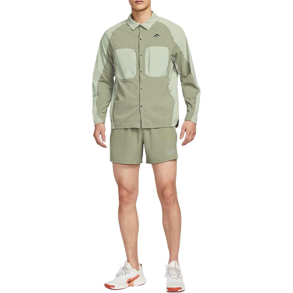 Nike Шорты повседневные Dri FIT ADV Trail Second Sunrise Мужские Светло-зеленый Серый/Горизонт Зеленый/Пустынный Хаки/Черный HJ3573-320