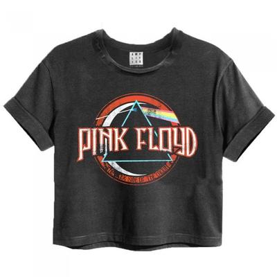 Женская/дамская укороченная футболка Pink Floyd On The Run