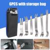 Универсальный набор инструментов для снятия внутренней части автомобиля, 6 шт., зажим для дверцы автомобильного радиоприемника, панель отделки приборной панели, инструмент для снятия аудиосистемы с холщовой сумкой