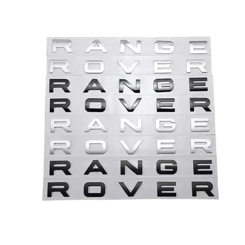 3D Letter Car Hood Bonnet Cover Emblem For Land Rover Range Rover Velar Sport Discovery 2 3 4 Defender Front Sticker bzcp8