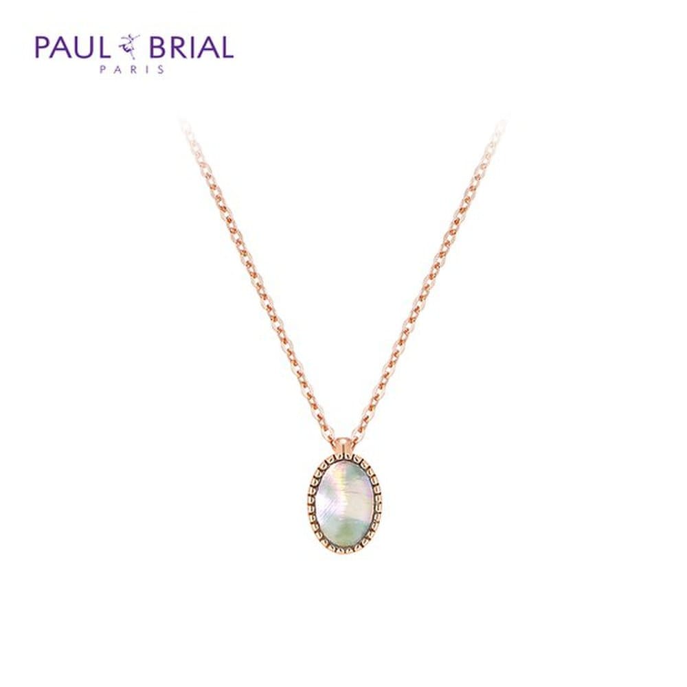Paul Brial Pybn0168 Oval Mother-of-Pearl Necklace