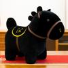 Новая плюшевая игрушка Черная лошадь Пони Кукла Тряпичная кукла Зодиак Год Лошади Талисман Домашнее украшение