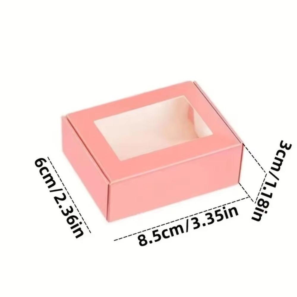 10/20Pcs Kraft Paper Candy Cake Boxes Square Handmade Soap Case Birthday Presents Packaging