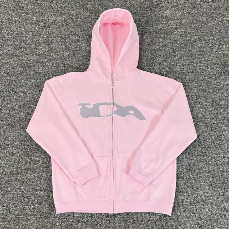 Hoodie Unisex Loose Fit Casual Sweatshirt American Style Zipper Hooded Top Couples