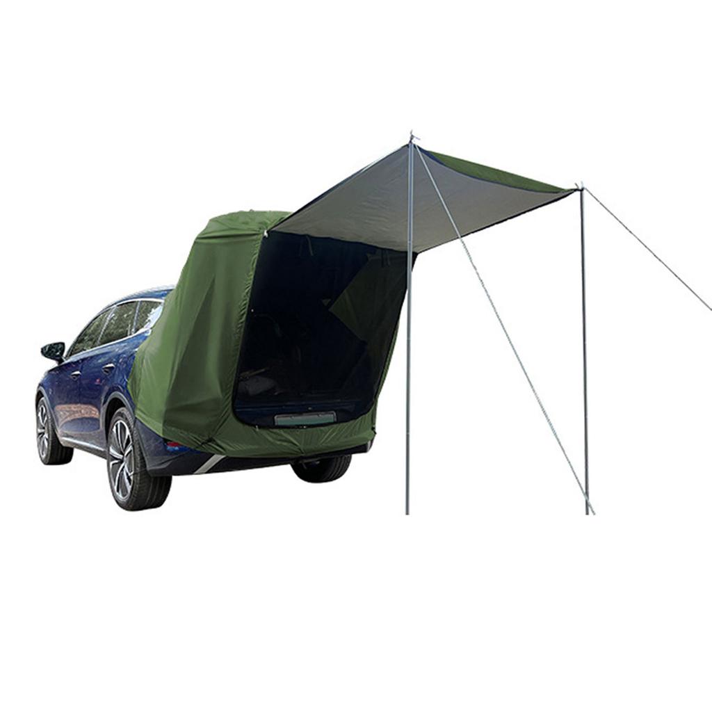 Outdoor Car Rear Tent Camping Picnic Car Rear Tent with Canopy Car Rear Extension Tent Sunshine Proof Rain Proof Car