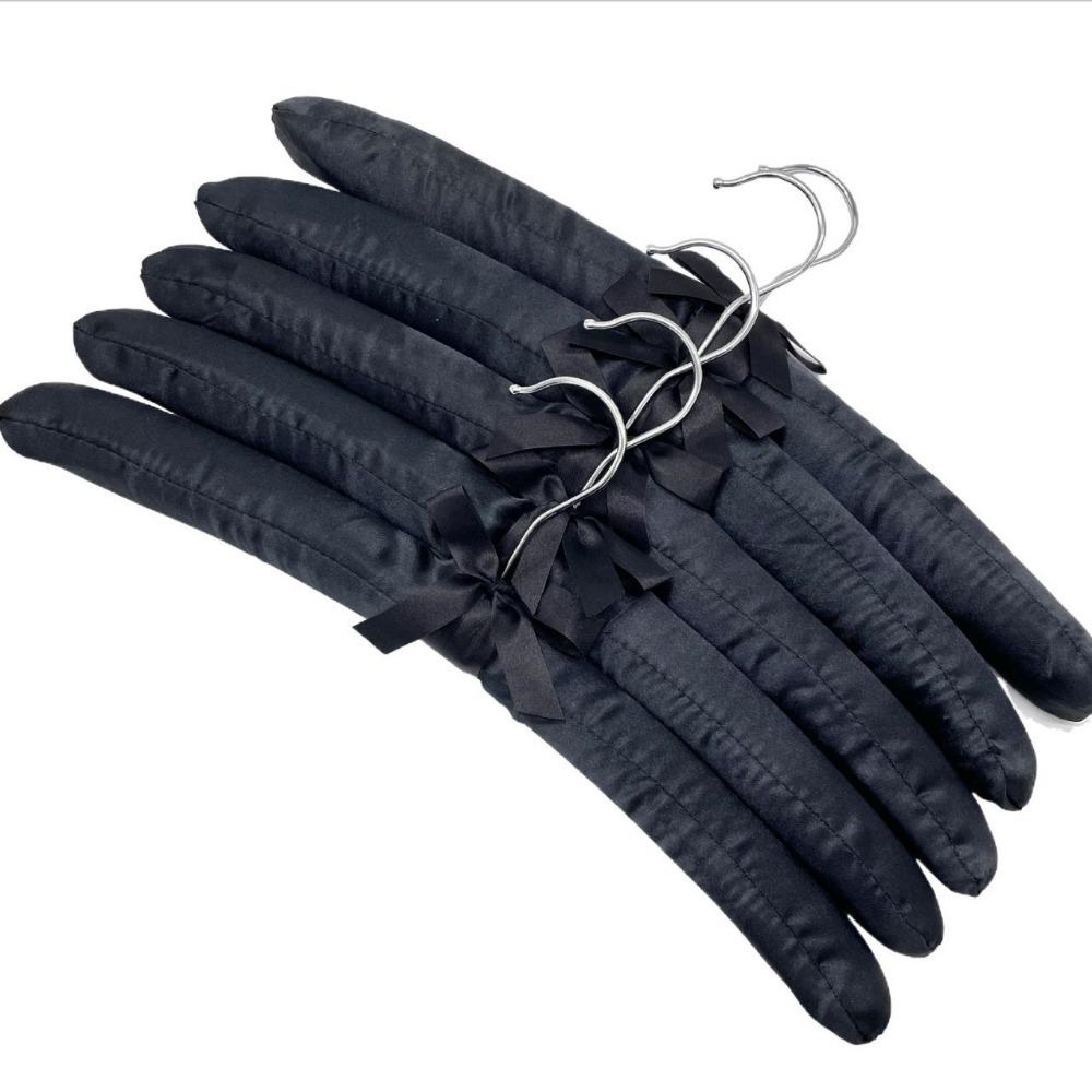 5PCS Non-slip Satin Padded Clothes Hanger Soft Sponge Clothes Hangers Clothing Store