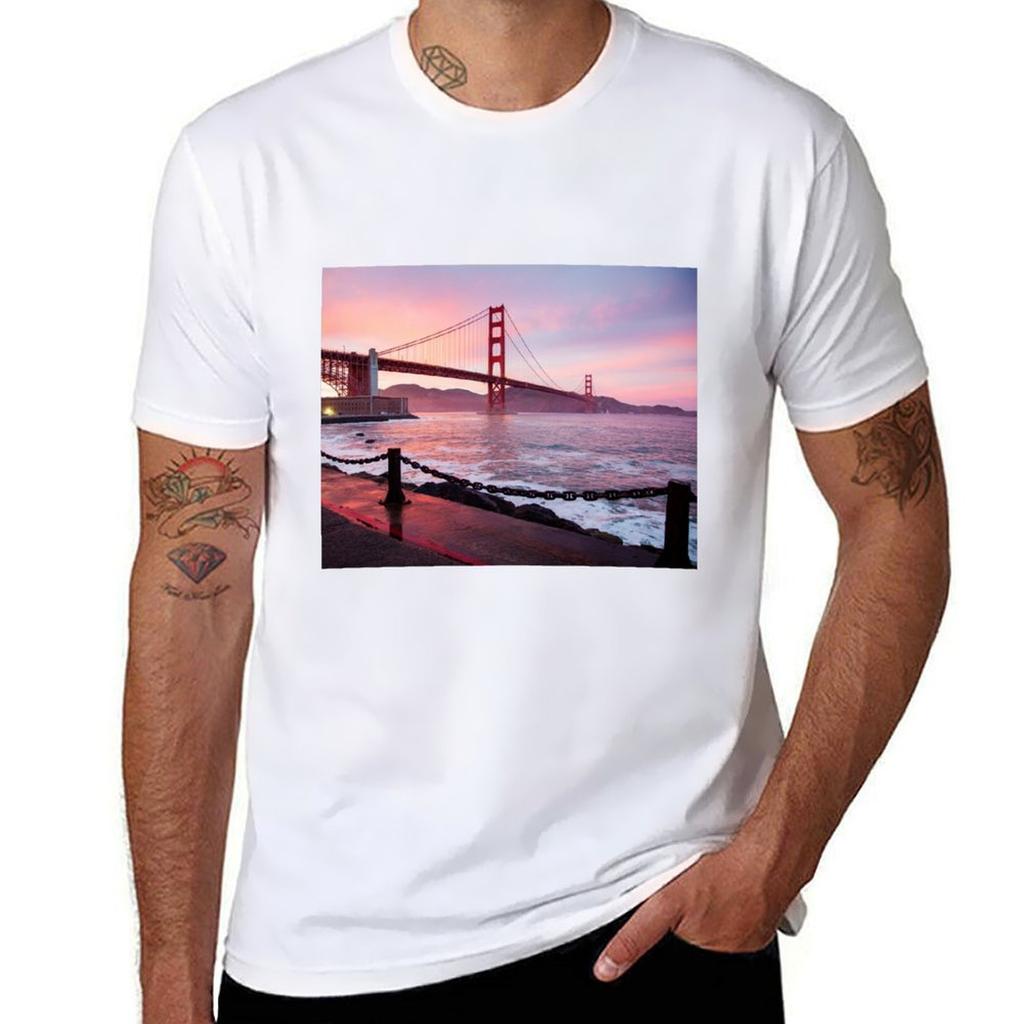 Golden Gate Bridge 2 Tshirt Unisex T Shirts High Quality Luxury Brand T Shirts For Unisex Graphic Vintage Tshirt