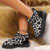 Fashion 2024 Winter Women's New Suede Comfortable and Warm Snow Boots Thick Sole Women's Plush Lined Ankle Boots