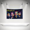 Флаг Coldplay Музыкальная рок-группа Баннер 3x5 футов С латунными люверсами HD-печать Гобелен Выставка Фанаты музыкальной группы Декор гаража